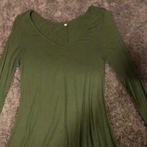 Olive green dress